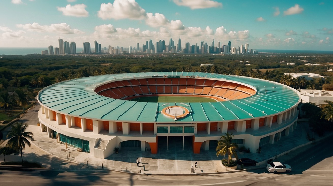 Vice City's Vintage Venue: The Art Deco Majesty of the MB Arena